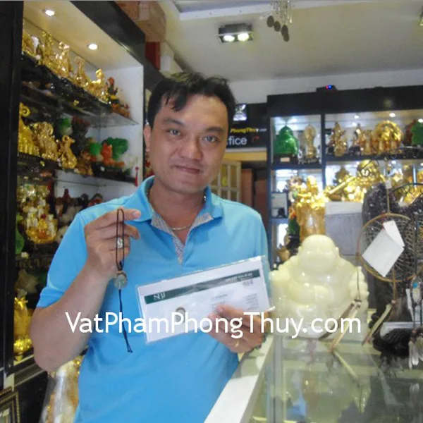 Anh Hiếu - khách hàng mua mặt Phật ngọc Phỉ Thúy A+ S823