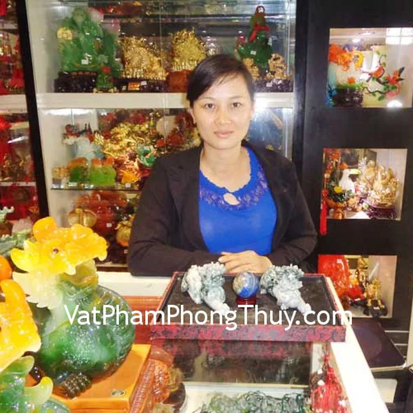 Chị Dung - khách hàng mua Cặp Tỳ hưu ngọc Phỉ thúy THT41, Quả cầu Thanh kim DT188-1926