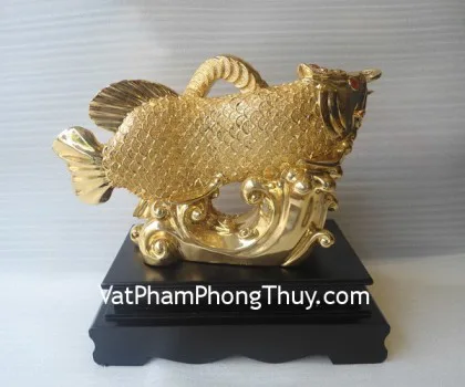Kim long đế gỗ vuông nhỏ - như ý kim long FA196