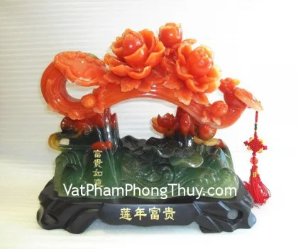 Mẫu đơn đỏ như ý lớn - niên niên phú quý A223