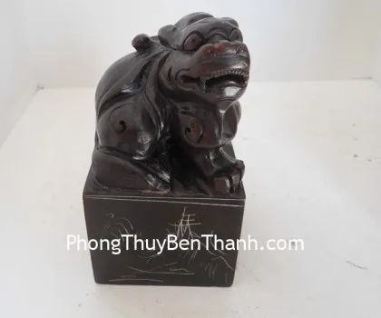 Ấn tỳ hưu đá hắc ngà FM055