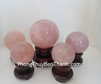 Quả cầu thạch anh hồng HM154-S3-733