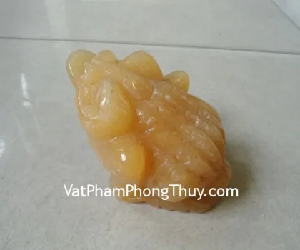 Thiềm thừ đá hoàng long dáng Tây Tạng nhỏ LM112