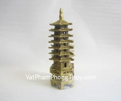 Tháp văn xương hoàng long 7 tầng (13cm) FGM061