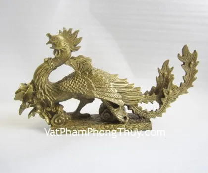 Phượng hoàng vàng trên núi hoa vàng - cẩm thượng thêu hoa H492G