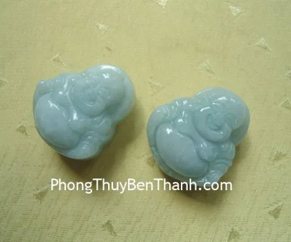 Phật di lạc vàng bóng tay cầm hồ lô vàng túi tiền vàng trên đống vàng - Chiêu Tài Nạp Phước LN189