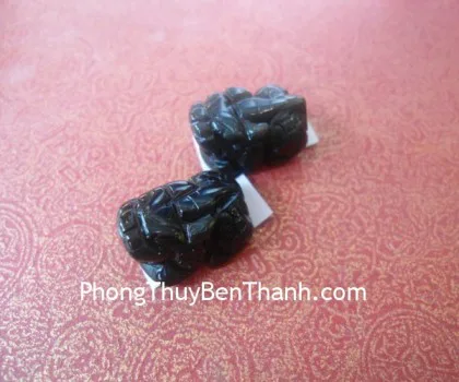 Mặt nhẫn Tỳ hưu thạch anh đen 10.5 FS759