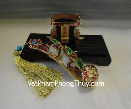 Như ý vàng hợp kim, thủy tinh - cát tường như ý H499G