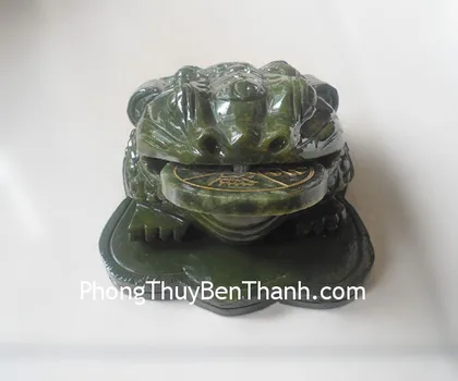 Thiềm thừ xoay chiêu tài kim thiềm vàng Y090