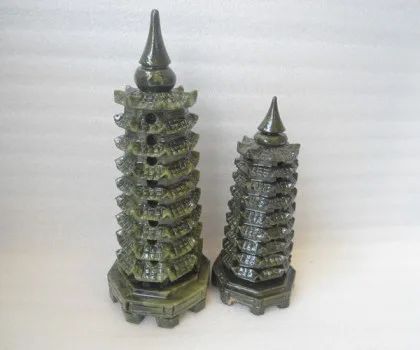 Tháp văn xương thạch anh hồng 7 tầng GM172
