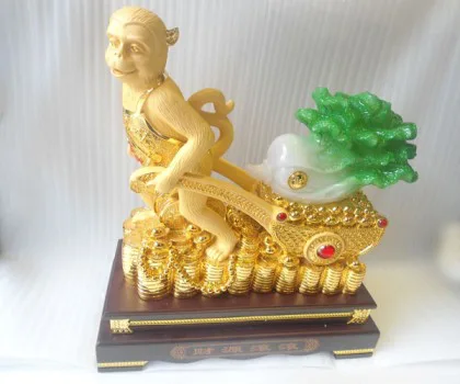 Khỉ phát tài kéo cải - tài nguyên cuồn cuộn K024M
