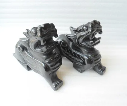 Tỳ hưu hắc ngà trung - 6 tấc H011