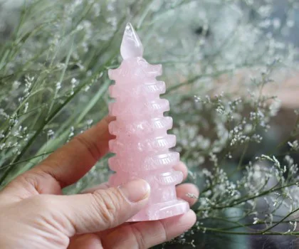 Tháp văn xương lam ngọc 9 tầng (13cm) FGM058