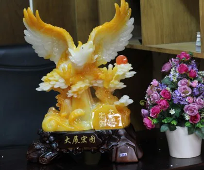 Đại bàng ngọc vàng bay trên núi đá vàng khủng - Đại triển hừng đồ C202A