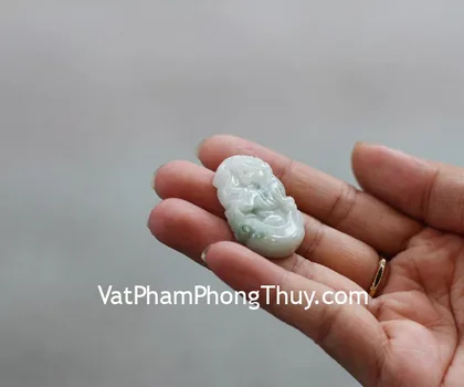 Mặt 12 con giáp ngọc Phỉ Thúy trong (Dần) FS6886-3