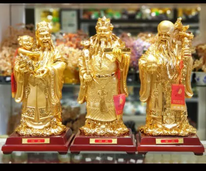 Tam đa phước lộc thọ vàng lớn - Phước Tinh/Lộc Tinh/Thọ Tinh LN111