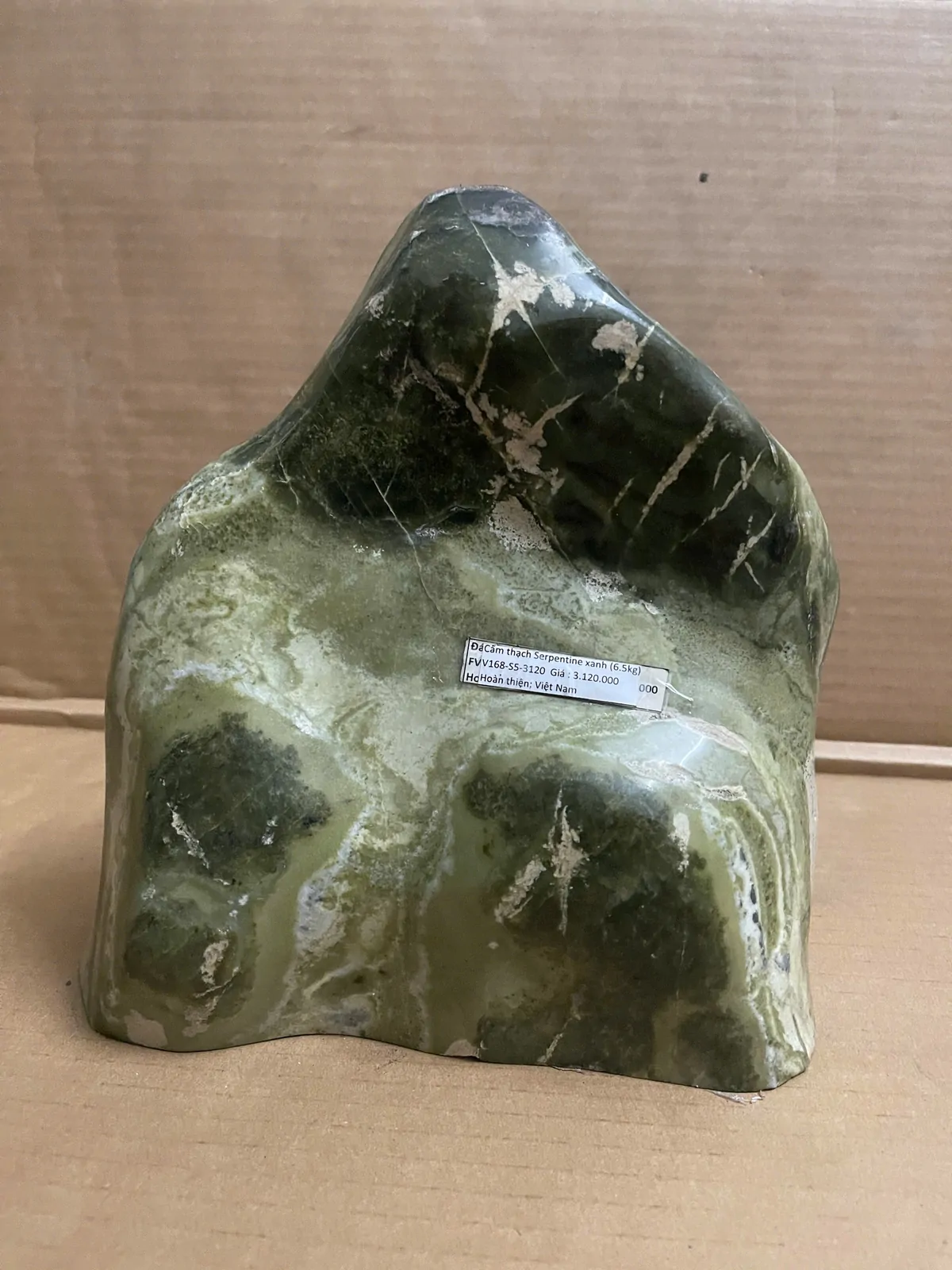 Khối cẩm thạch Serpentine xanh (6.5kg) V168-S5-3120