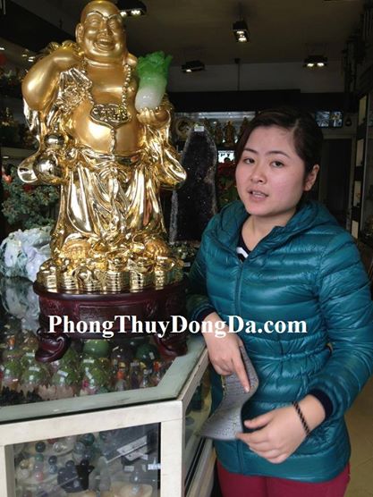 Chị Mai - khách hàng mua Di lạc vàng Phước đáo - Tài đáo A115