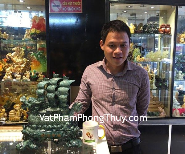 Anh Tân - Khách hàng mua Thuyền rồng đá ngọc xanh K092M