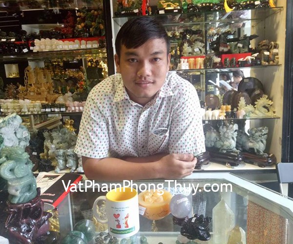 Anh Duy-khách hàng mua quả cầu đá dạ quang GM144-S3-1369, đĩa thất tinh trắng trung HM138, bồn nguyên bảo GM073 và cóc hắc ngà HM166
