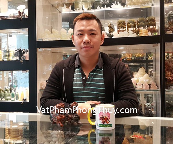 Anh Sơn - khách hàng mua tỳ hưu đá nham thạch M076