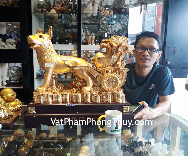 Anh Thịnh - khách hàng mua Chó vàng kéo bắp cải lớn C002A